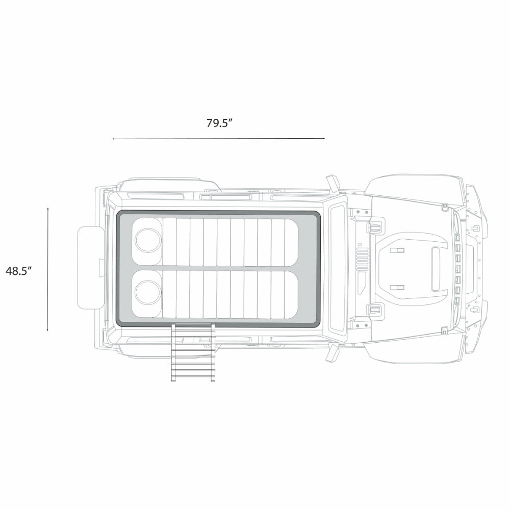 ÖVRLNDR 2P ROOF TOP TENT (Black)