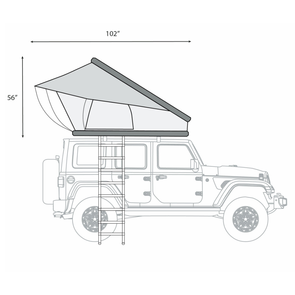 ÖVRLNDR 2P ROOF TOP TENT (Black)