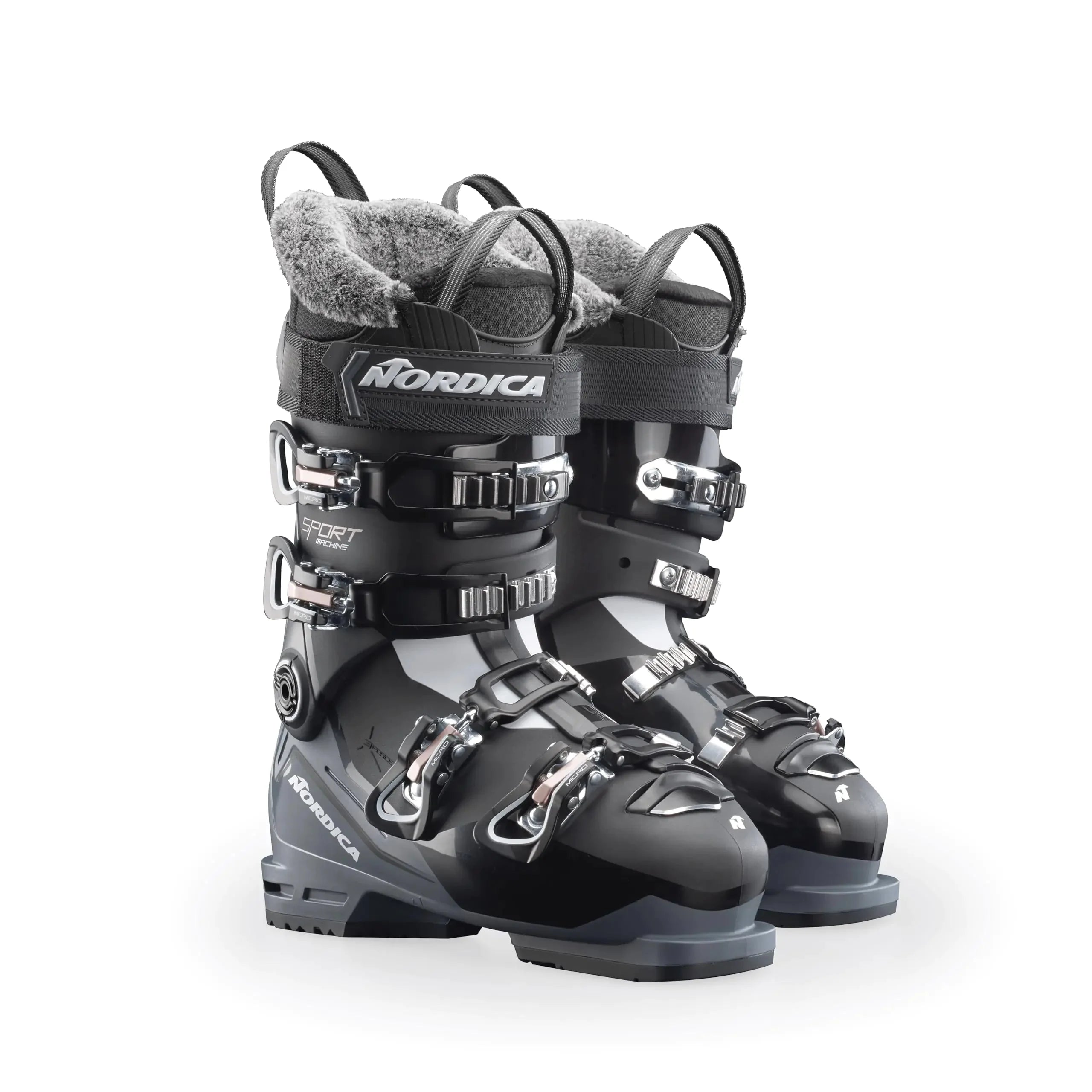 Nordica Womens Durable Warm Insulated Water-Resistant All-Mountain Sportmachine 3 75 W Ski Boots Black/Anthracite/Pink 25.5