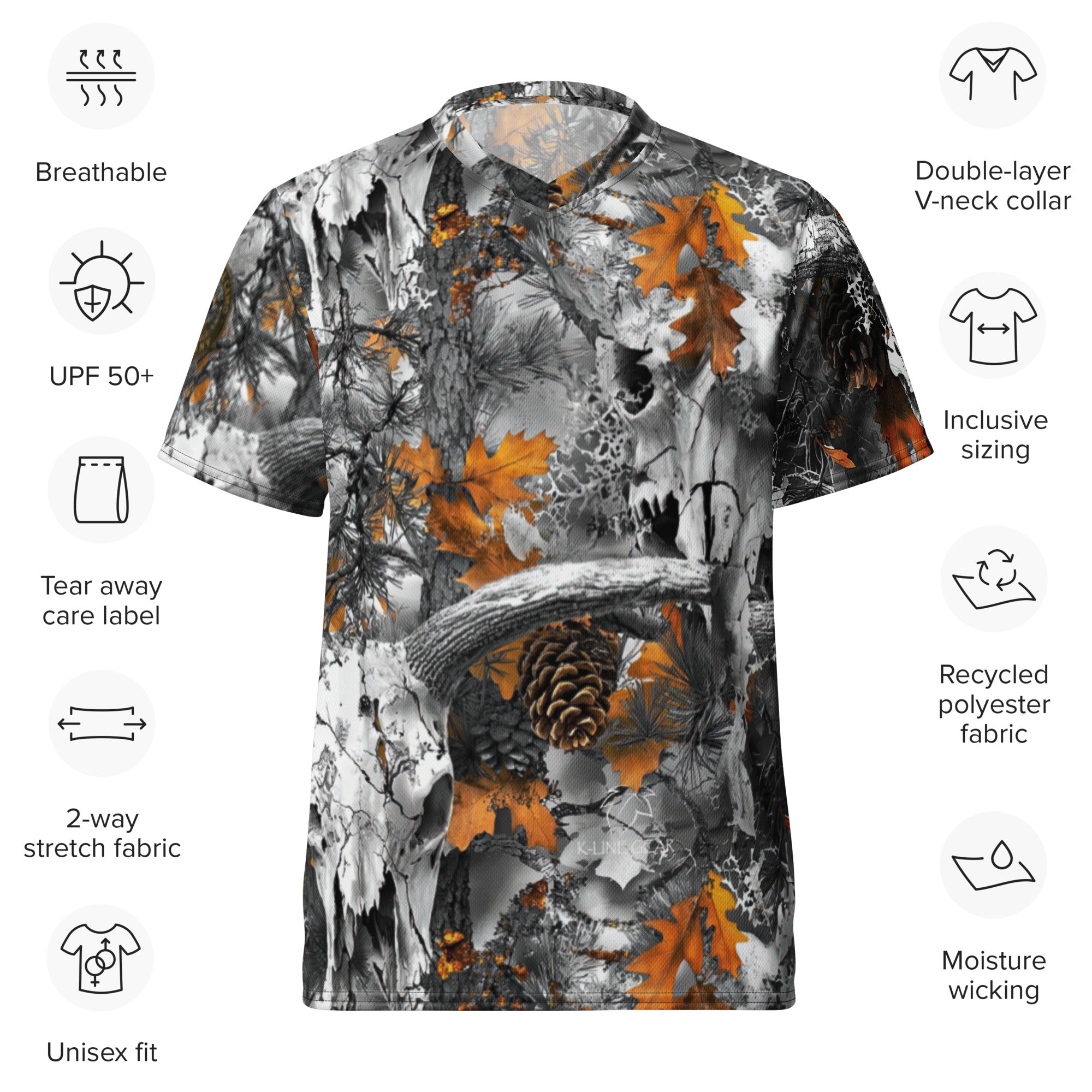 The Casual Camo Company Skull Camo Recycled Sports Shirt