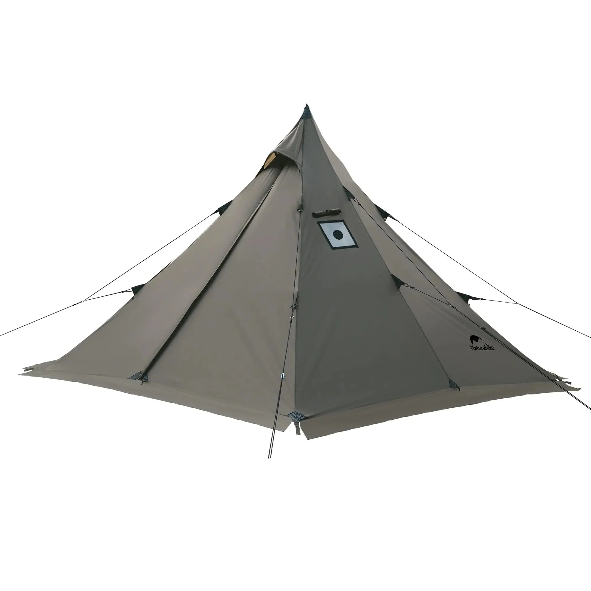 Naturehike Ranch Fire Teepee Tent with Mesh Inner Tent 4 Season Hot Tent with Stove Jack Windproof Waterproof Cold Weather Winter Tent Hot Tents for Camping